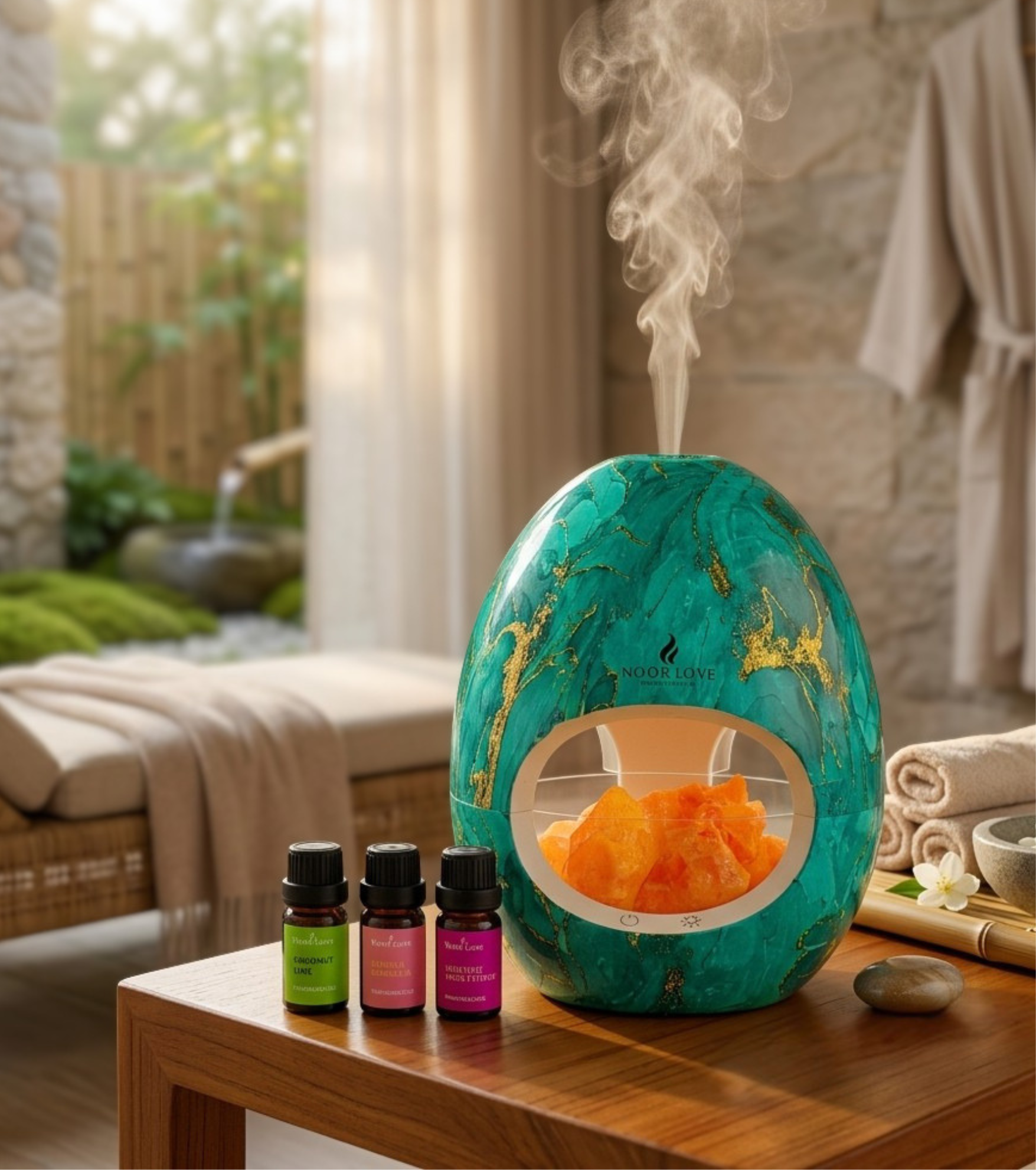 Complete Calming Diffuser - Himalayan Salt Aroma Diffuser