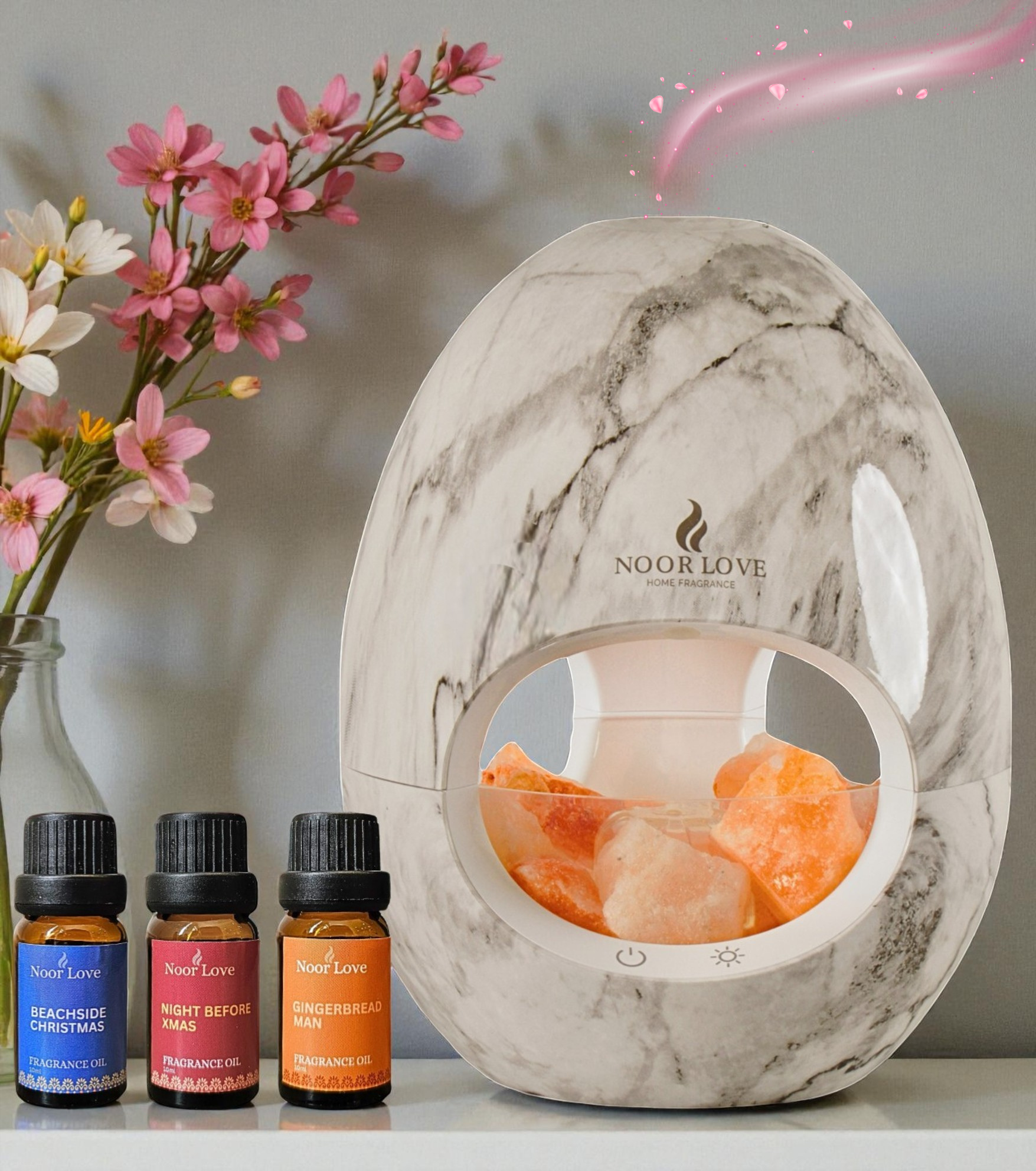 Complete Calming Bundle - Himalayan Salt Aroma Diffuser