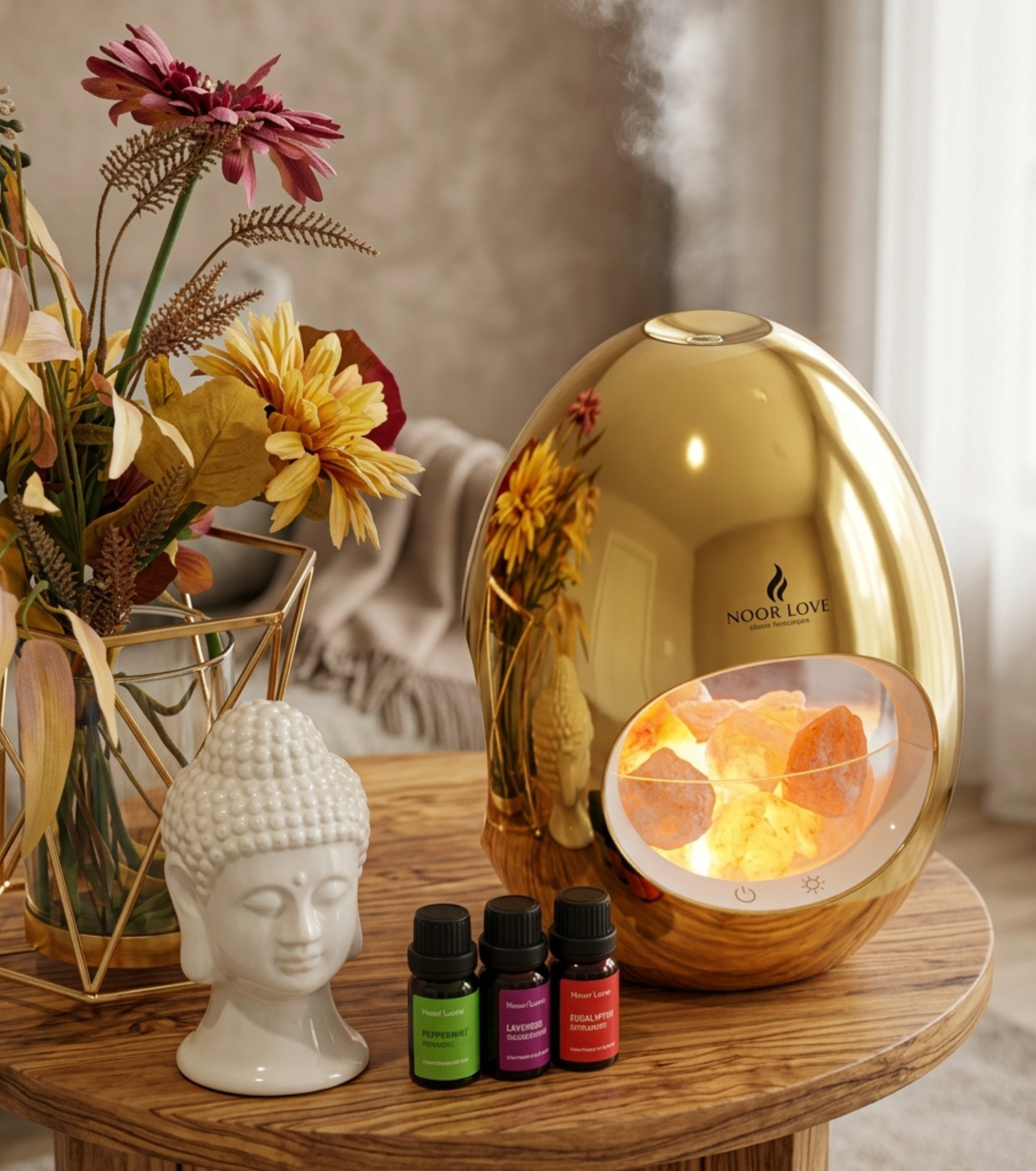 Complete Calming Diffuser - Himalayan Salt Aroma Diffuser