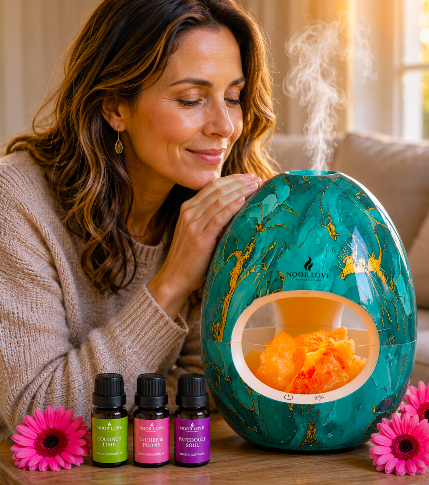 Complete Calming Diffuser - Himalayan Salt Aroma Diffuser