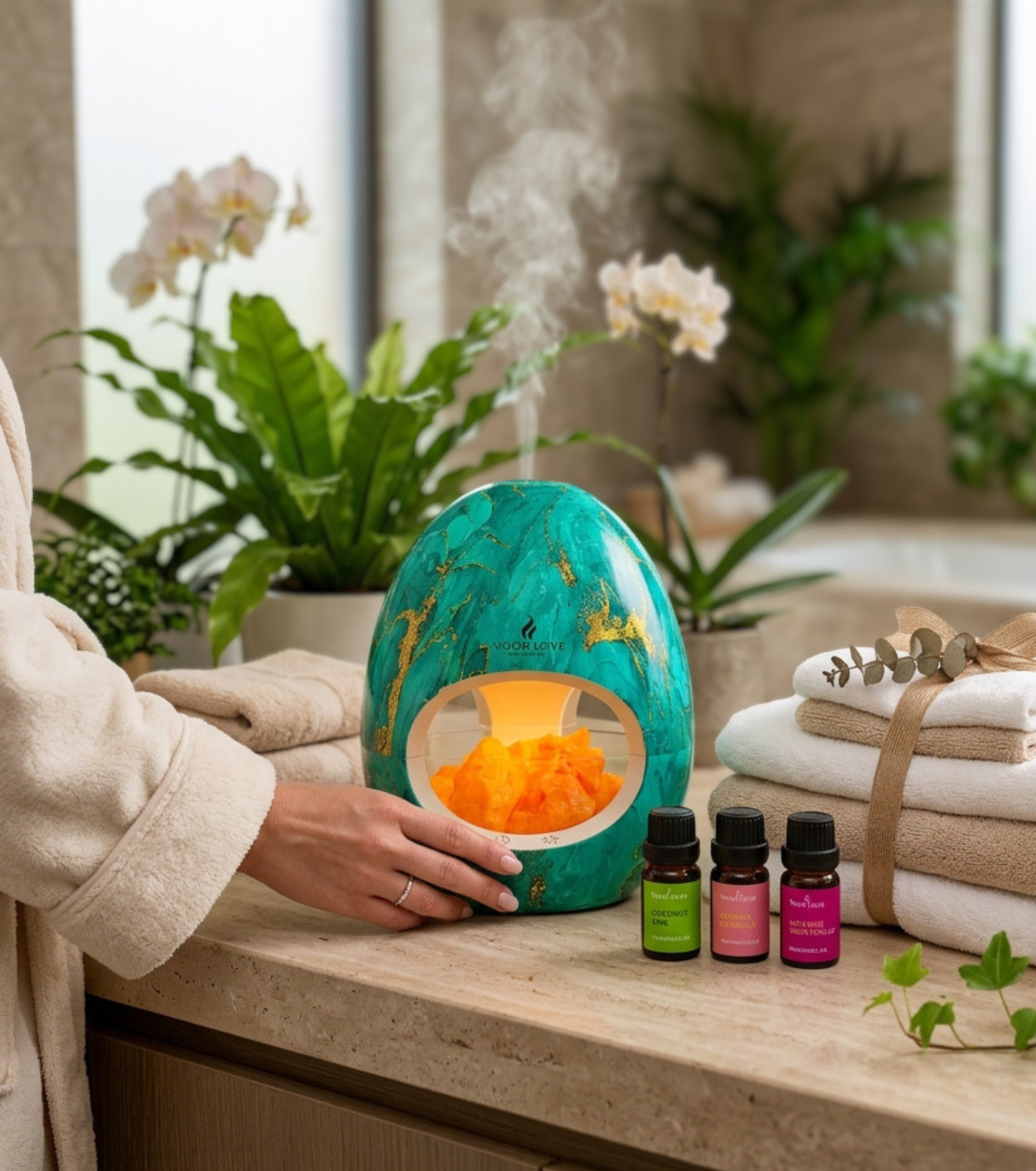 Complete Calming Diffuser - Himalayan Salt Aroma Diffuser