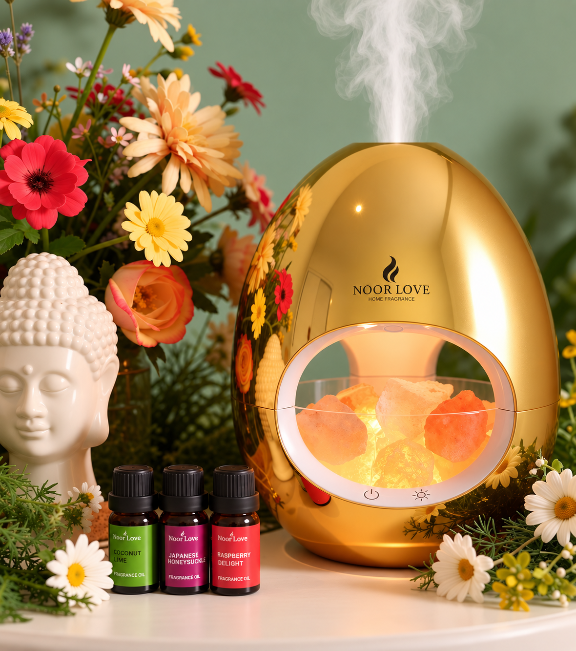 Complete Calming Diffuser - Himalayan Salt Aroma Diffuser