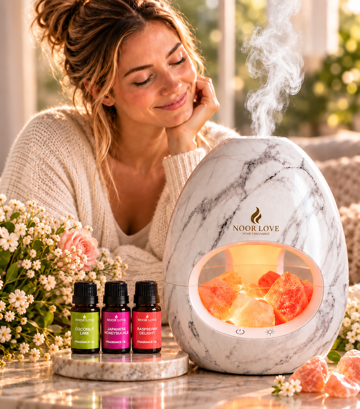 Complete Calming Diffuser - Himalayan Salt Aroma Diffuser